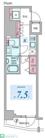 ドゥーエ板橋区役所前の物件間取画像